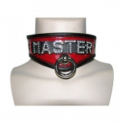 Кляпы, ошейники красный