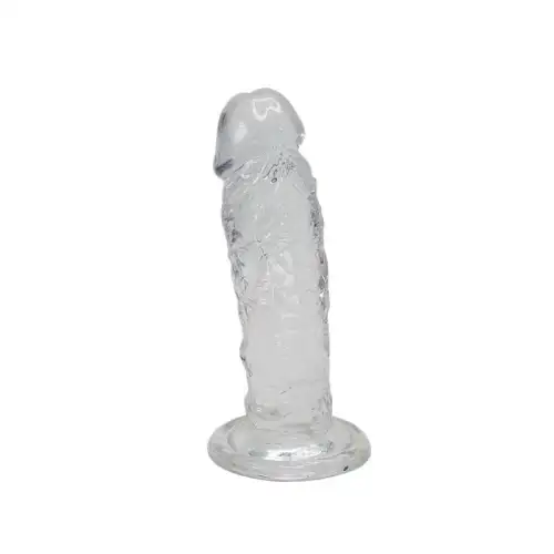 Прозрачный фаллоимитатор Alive Jelly Dildo Majestic, ТПЕ, присоска, диаметр 3.7см, длина 14.7см photo 1