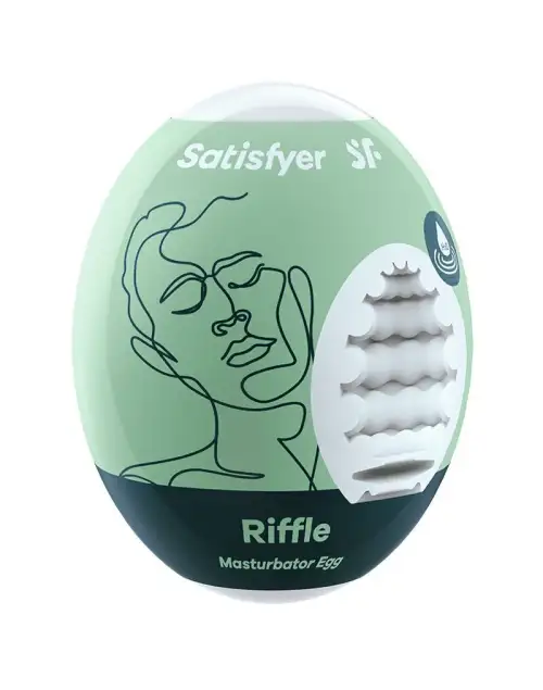 Самосмазывающийся мастурбатор-яйцо Satisfyer Egg Riffle, одноразовый, не требует смазки photo 1