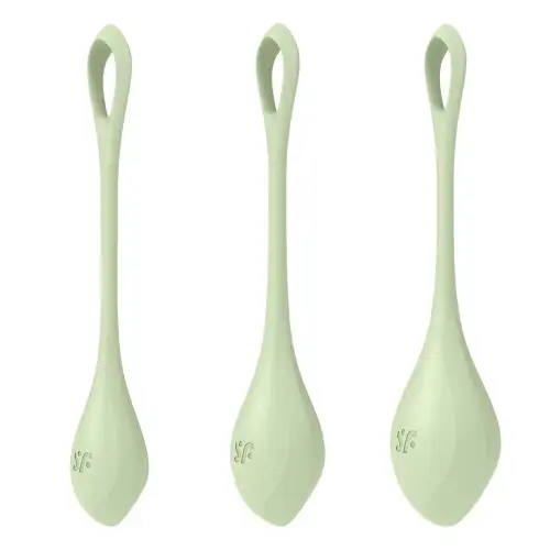 Набор йони бусин Satisfyer Yoni Power 2 Light Green, диаметр 2-2,5-3см, вес 22-44-73гр photo 1