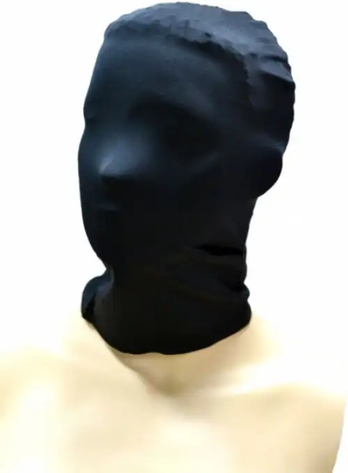 ЗАКРЫТАЯ  МАСКА ИЗ ТЕКСТИЛЯ, ЧЕРНАЯ photo 1