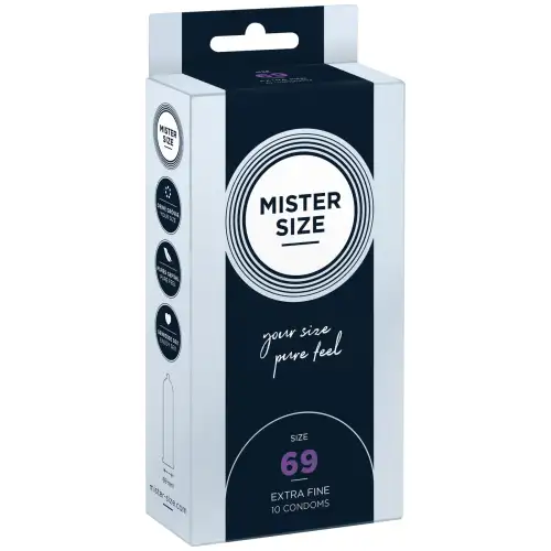 Презервативы Mister Size - pure feel - 69 (10 condoms), толщина 0,05 мм photo 1