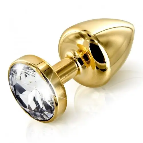 Анальная пробка с камнем Сваровски Diogol Anni round, 30 мм