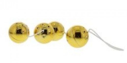 Вагинальные шарики 4 GOLD VIBRO BALLS photo 1