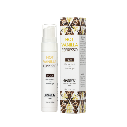 Стимулирующий гель EXSENS Kissable Hot Vanilla Espresso 15мл photo 1
