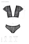 Комплект Passion LEAFA BIKINI black L/XL - ECO Passion photo 5