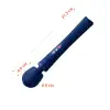 Вибромассажер Fun Factory VIM Vibrating Wand midnight blue, супермощный и легкий, до 6 часов работы photo 2