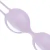 Вагинальные шарики Fun Factory SMARTBALLS DUO, сиренево-белые, 2 шт, диаметр 3,2 и 3,6 см photo 5