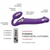Безремневой страпон с вибрацией Strap-On-Me Vibrating Violet XL, диаметр 4,5см, пульт ДУ, регулируем photo 3