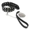 Ошейник Art of Sex - Tessa с поводком из натуральной кожи, цвет черный photo 3