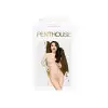 Боди Penthouse Scandalous XL White, крупная сетка, высокий воротник, длинные рукава photo 3