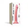 Насадка для страпона Strap-On-Me Mono Density Dildo Rose M, диам. 3,3см, однослойный силикон, гибкий photo 4