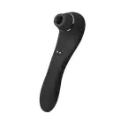 Вакуумный стимулятор с вибрацией Wooomy Smoooch Black Clitoral Suction & Vibration photo 1