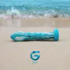 Стеклянный дилдо Gildo Ocean Wave, с силиконовым основанием photo 7