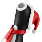Вакуумный клиторальный стимулятор Satisfyer Penguin Holiday Edition, в шапочке и шарфе photo 5