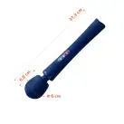Вибромассажер Fun Factory VIM Vibrating Wand midnight blue, супермощный и легкий, до 6 часов работы photo 2