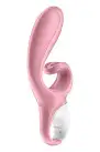 Смарт вибратор кролик Satisfyer Hug Me Pink, 2 мотора, диаметр 4,2см, широкая клиторальная часть photo 3