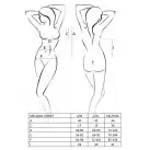 Корсет с пажами MELANIA CORSET black L/XL - Passion, трусики, полупрозрачный photo 5