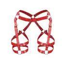 Гартеры Art of Sex - Claire, натуральная кожа, размер L-2XL, цвет красный photo 3