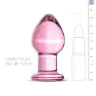 Розовая анальная пробка из стекла Gildo Pink Glass Buttplug No. 27 photo 2