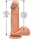 Фаллоимитатор Doc Johnson The D - Perfect D - 7 Inch With Balls photo 2