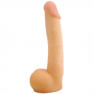 Фаллоимитатор из киберкожи CyberSkin CyberCock with Balls, 15,25х4,1 см photo 1