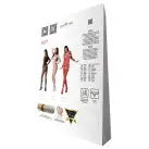 Бодистокинг с крупной сеткой Passion BS077 red photo 6