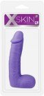 Фаллоимитатор XSkin 6 PVC Dong, фиолетовый photo 2