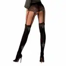 Колготки с эффектом чулок на подвязках Passion TI112 nero-gold 3/4 (60/20 den) photo 2