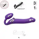Безремневой страпон с вибрацией Strap-On-Me Vibrating Violet XL, диаметр 4,5см, пульт ДУ, регулируем photo 2