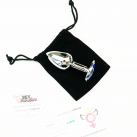 Маленькая анальная пробка с кристаллом 7,5смХ2,7см photo 4