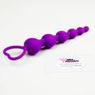 Силиконовая анальная цепочка сердечко photo 4