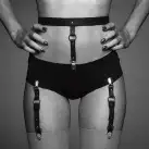 Подтяжки Bijoux Indiscrets MAZE - Suspender Belt for Underwear and Stockings Black photo 3