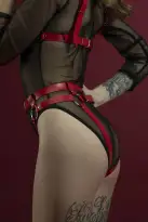 Гартеры Feral Fillings - Belt Briefs красные photo 2