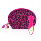 Мини-вибромассажер RIANNE S - Lovely Leopard Mini Wand Pink photo 1